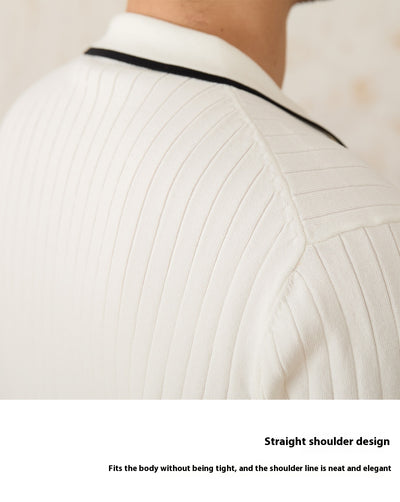 Polo Elástico Slim Fit Cuello Solapa Manga Corta - Image 10