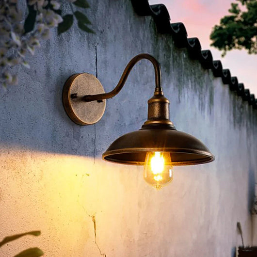 Lámpara de Pared Exterior Impermeable Estilo Retro Hierro Forjado - Image 14