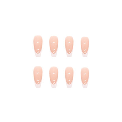 Uñas Postizas Francesas Estilo Chino - Diseño Acabado - Image 9