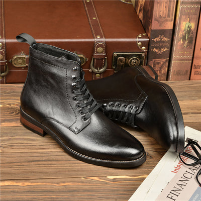 Botas Altas de Cuero Genuino para Hombre - Comodidad y Estilo - Image 12