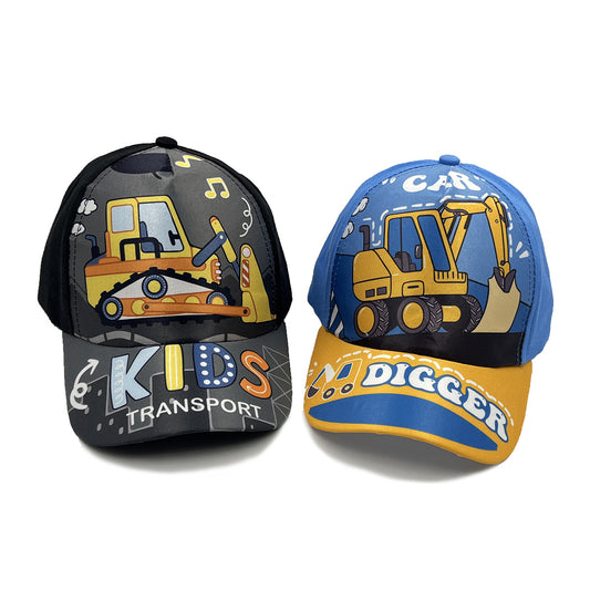 Gorra de Béisbol Infantil de Dibujos Animados con Excavadora - Image 2