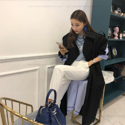 Gabardina a Rayas con Solapa de Corbata - Image 42
