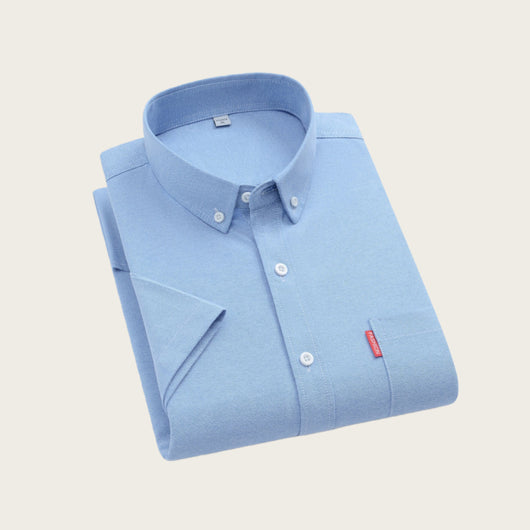 Camisa Oxford Casual de Manga Larga para Hombre