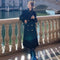 Abrigo de Lana Largo Estilo Diosa - Negro Elegante