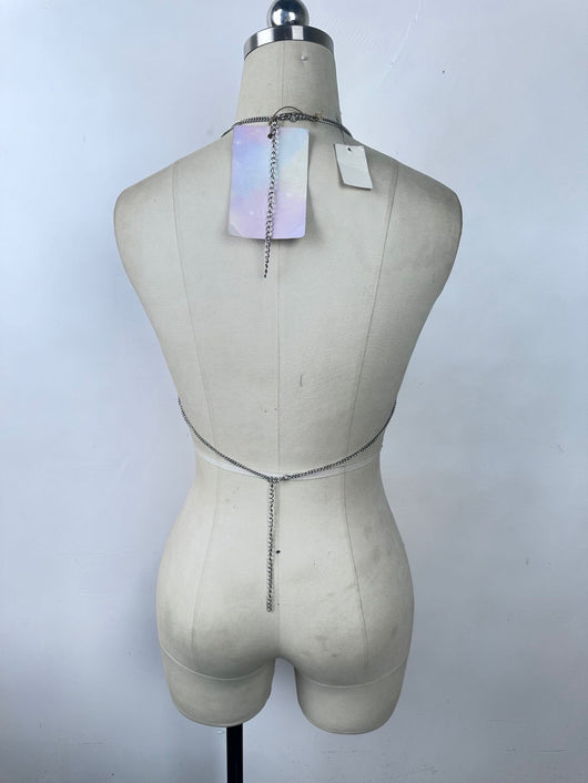 Collar Pecho Metálico con Lentejuelas Brillante para Mujer - Image 12