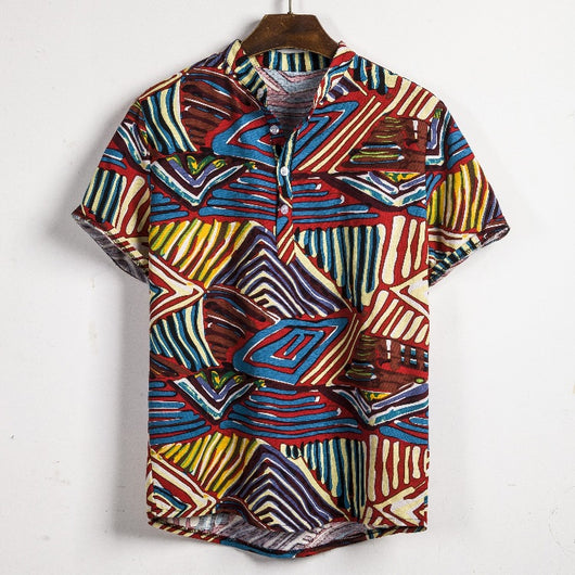 Camisa de Lino Manga Corta para Hombre - Image 6
