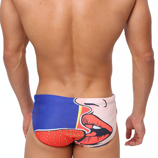 Bóxer de Baño Hombre Estampado Labios Cintura Baja Secado Rápido - Image 18