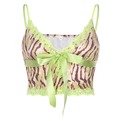 Camiseta Escotada con Encaje y Cordones para Mujer - Image 15