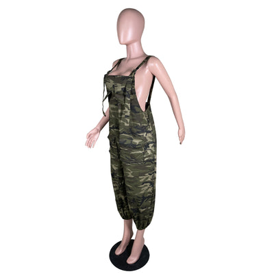 Jumpsuit Holgado de Camuflaje para Trabajo Casual - Image 12