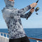 Camisa de Pesca UPF 50 Anti UV con Protección Facial - Manga Larga para Hombre