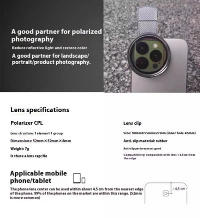 Filtro Polarizado para Fotografía Móvil - Lente HD para Fotos Profesionales - Image 16