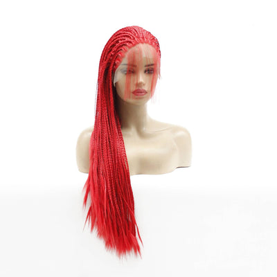 Peluca Negra Trenzada Doble para Mujer Estilo Europeo - Image 10