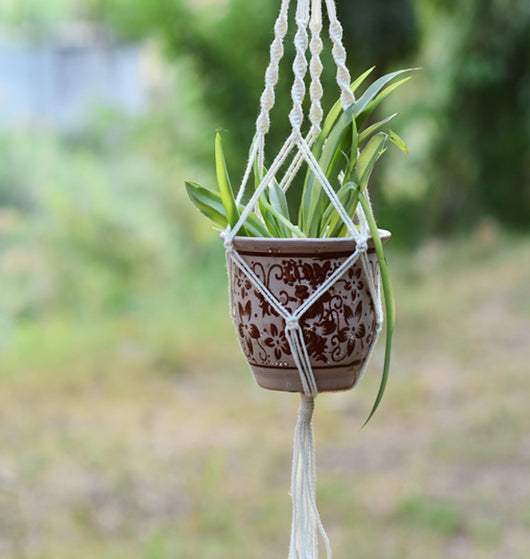 Colgador de Plantas Tejido Artesanal para Pared