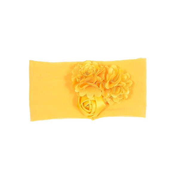 Diadema para Bebé con Flor de Satén y Malla - Image 11