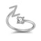 26 Letter English Rings Jewelry Z Opening adjustable
