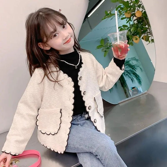 Abrigo para Niña Estilo Western Chanel