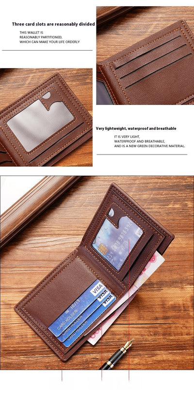 Billetera Delgada para Hombre con Múltiples Compartimentos - Cuero Suave Plegable - Image 11