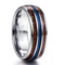 Anillo de Bodas Hawaiano Koa Wood Pulido 8MM para Hombre