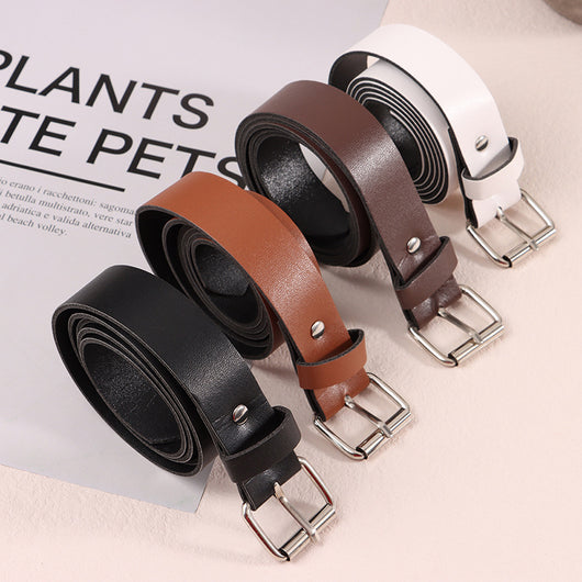 Cinturón Versátil para Mujer con Hebilla de Pasador