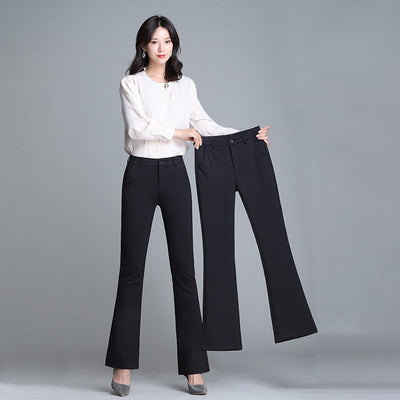 Pantalones Micro Acampanados de Cintura Alta con Efecto Reductor