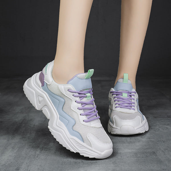 Zapatillas Deportivas Escolares con Suela Gruesa - Comodidad y Estilo