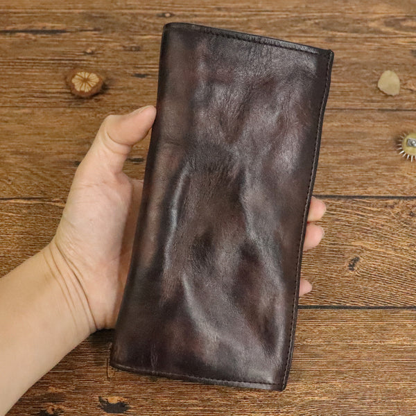 Billetera Larga Plisada Artesanal para Hombre