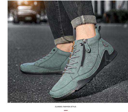 Zapatos Deportivos de Cuero para Hombre Talla Grande - Image 10