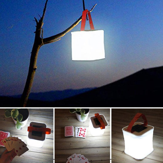 Linterna LED Solar Plegable Inflable para Camping - Luz Impermeable Portátil - Image 3