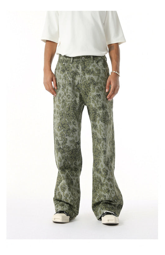 Jeans Rectos Estilo Camuflaje Lavado Clásico - Image 41