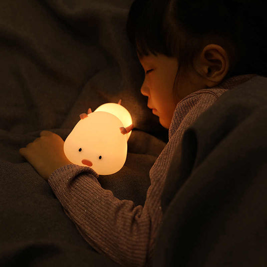 Luz Nocturna de Silicona con Forma de Cerdito - Image 2