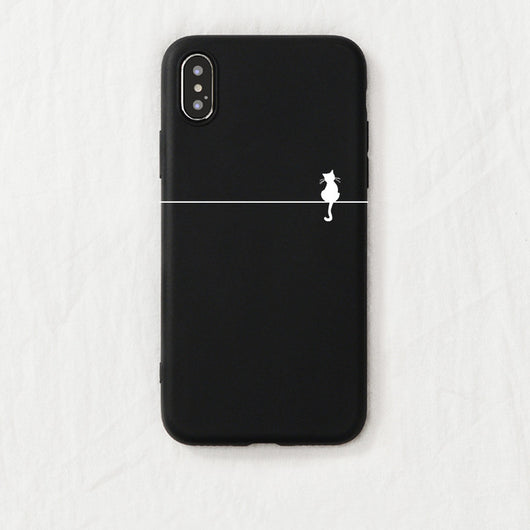 Funda Minimalista de Gatito para Teléfono - Compatible con Apple - Image 19