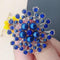 Fashion Women Grande Exquisite flower corsage Azul
