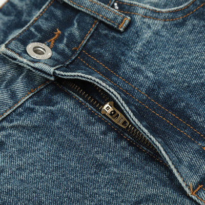 Pantalones Vaqueros Blancos Lavados Estilo Punk para Hombre - Image 4