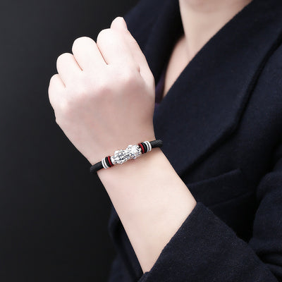 Pulsera Nudo Diamante Brave en Plata Pura 99 - Image 3