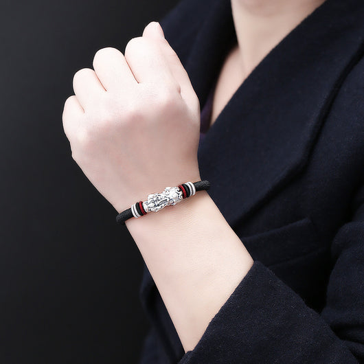 Pulsera Nudo Diamante Brave en Plata Pura 99 - Image 3