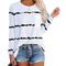 Camiseta Estampada con Bolsillo de Manga Larga para Mujer