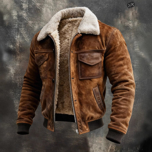 Chaqueta Outdoor Retro para Hombre con Múltiples Bolsillos y Forro Polar - Image 4