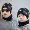 Gorro de Lana con Estrella Cinco Puntas - Conjunto Familiar para Otoño e Invierno