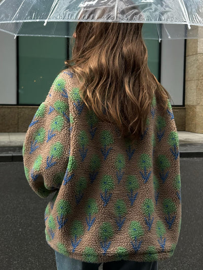 Sudadera con Capucha y Cierre Medio de Felpa Jacquard - Image 13