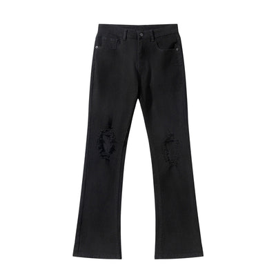 Jeans Negros Rotos Estilo Urbano para Hombre - Image 4