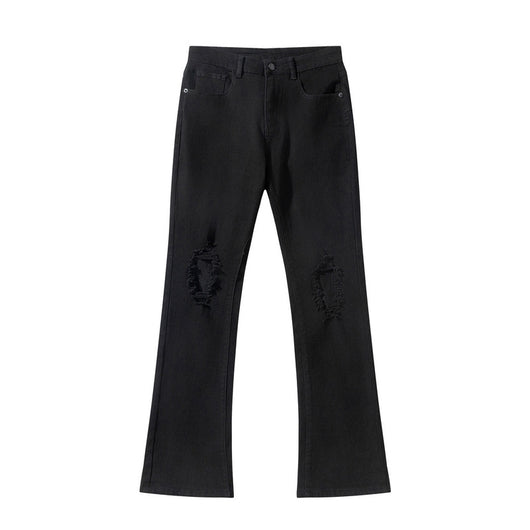 Jeans Negros Rotos Estilo Urbano para Hombre - Image 4