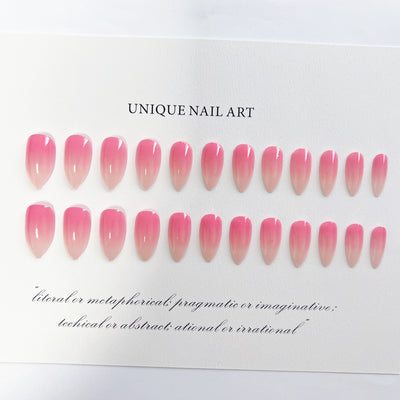 Parches de Uñas Minimalistas Degradado Durazno Polvo Apricot - Image 4