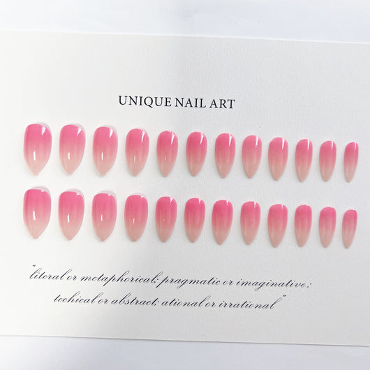 Parches de Uñas Minimalistas Degradado Durazno Polvo Apricot - Image 4
