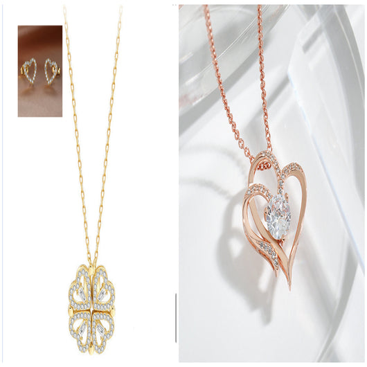 Collar Trébol de Cuatro Hojas Desmontable con Circones - Cadena Corta Multiuso para Mujer - Image 32