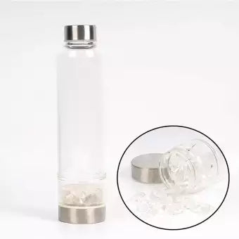 Vaso Energético con Cristales de Piedra Triturada de Grano Grande