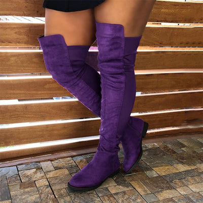Botas de Cuero Impermeables para Mujer - Tacón Bajo Elegante - Image 6