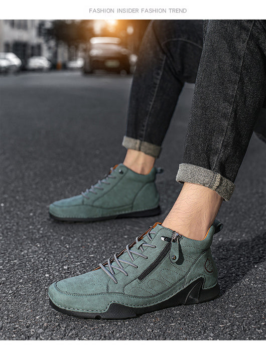 Zapatos Deportivos de Cuero para Hombre Talla Grande - Image 14