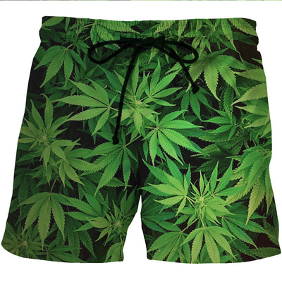 Shorts de Playa Hombre Secado Rápido Estampado Cáñamo - Image 5