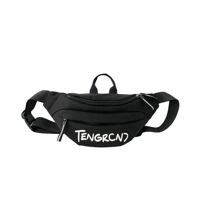 Bolsa Pecho Hombre Estilo Japonés Crossbody Deportiva con Compartimentos Cargo - Image 5