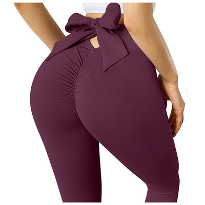 Leggings Deportivos de Entrenamiento con Moño para Yoga y Running - Image 3